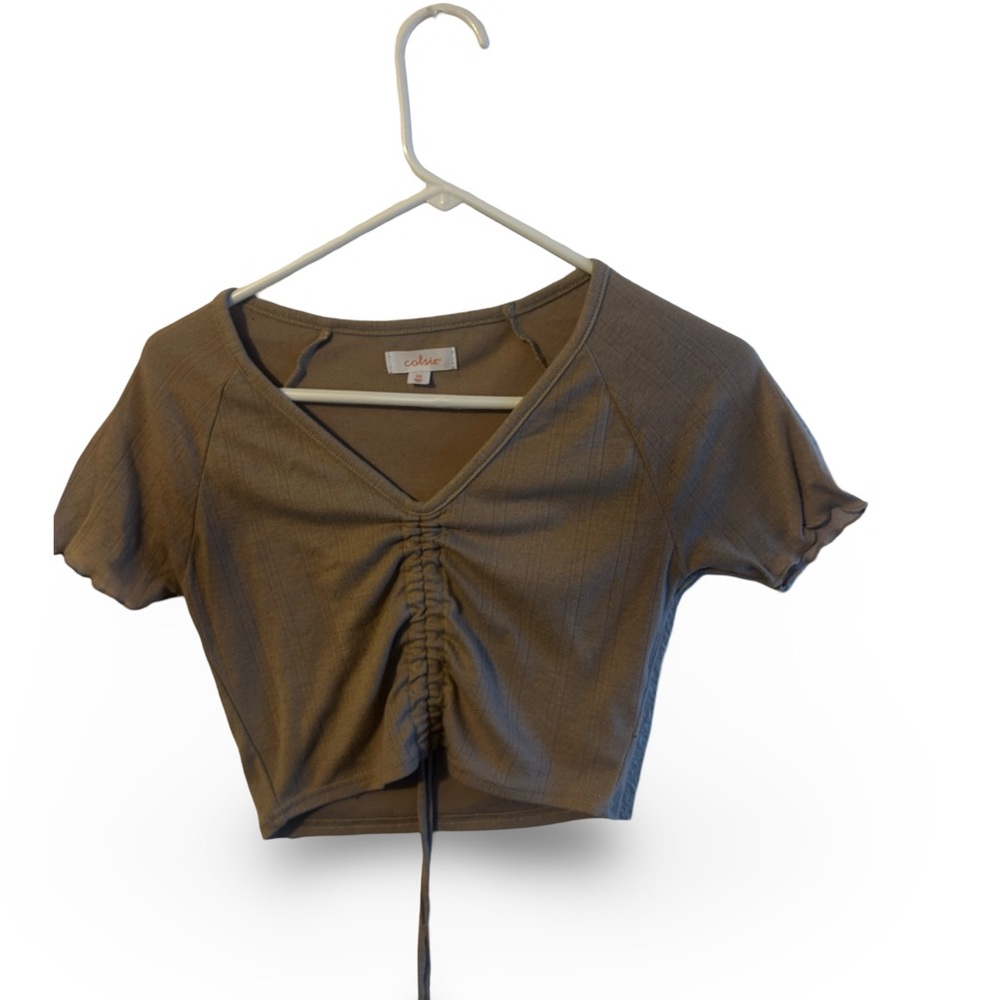 Stylish Brown Crop Top
